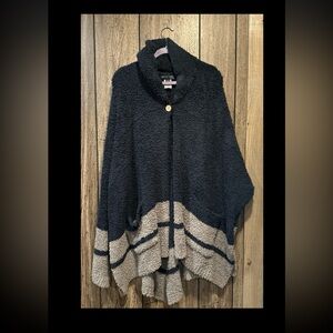 Barefoot Dreams CozyChic Zuma Cape Womens One Size Lounge Poncho
